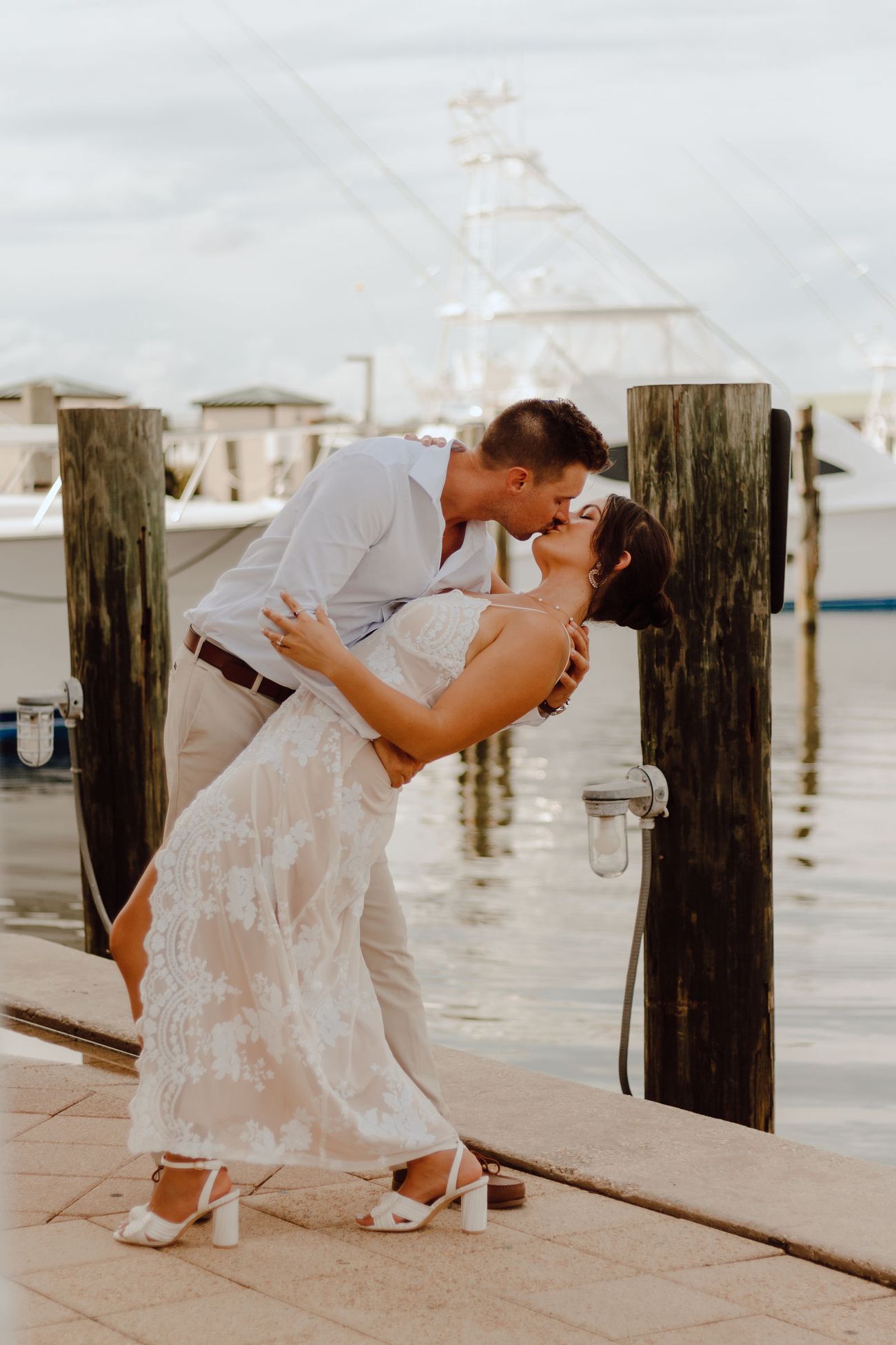 A dip at the dock