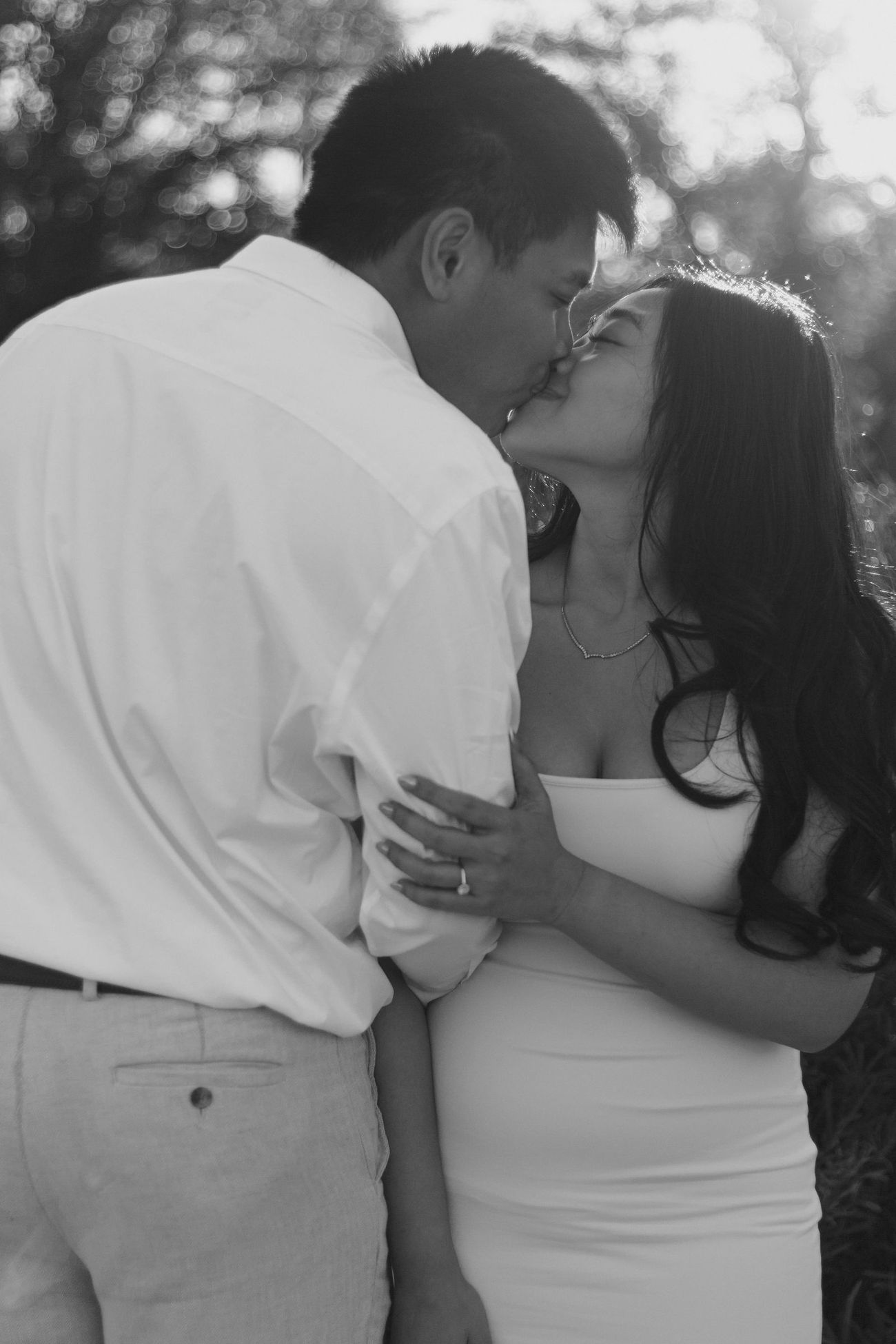 A kiss in the palms