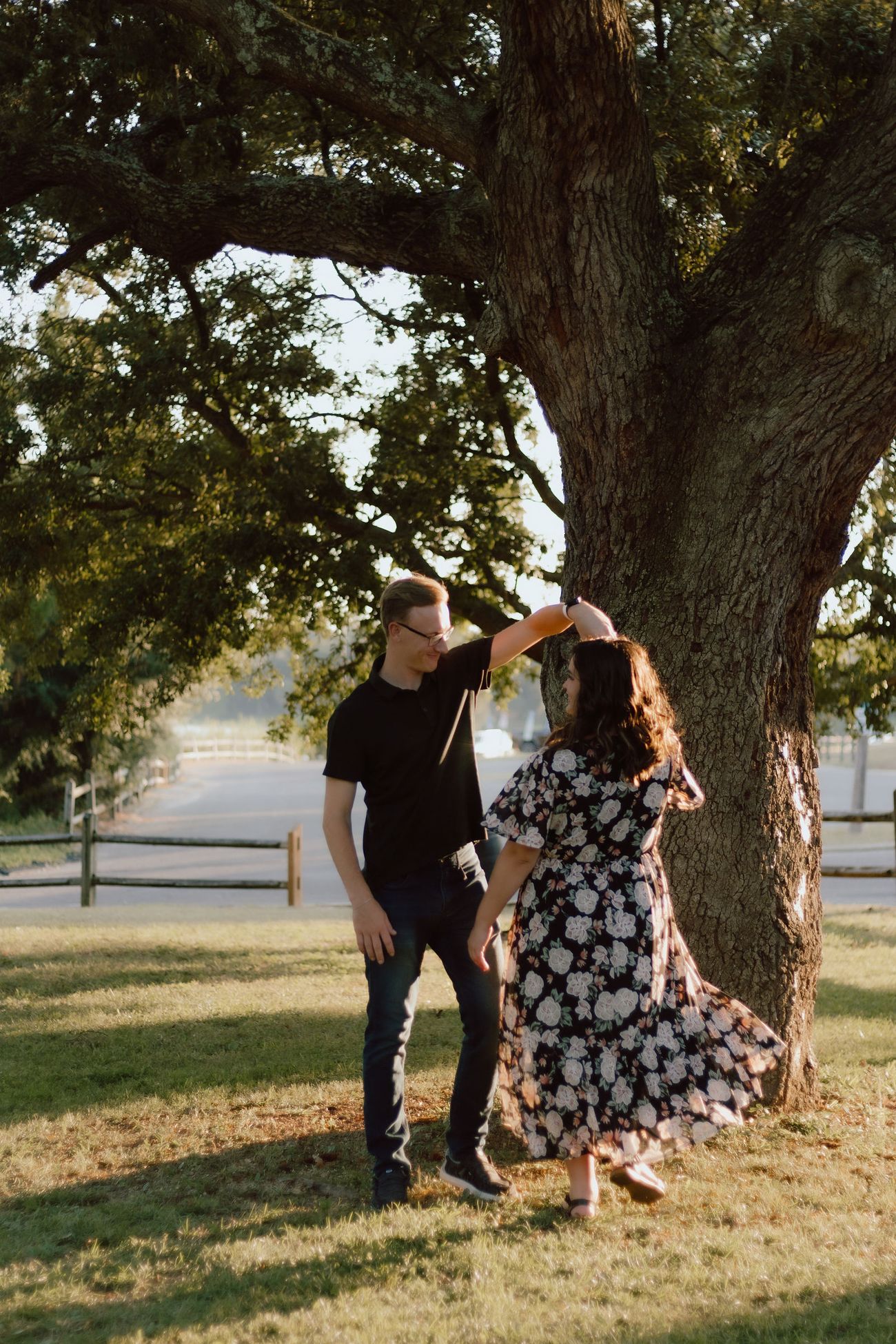 A spin under the tree